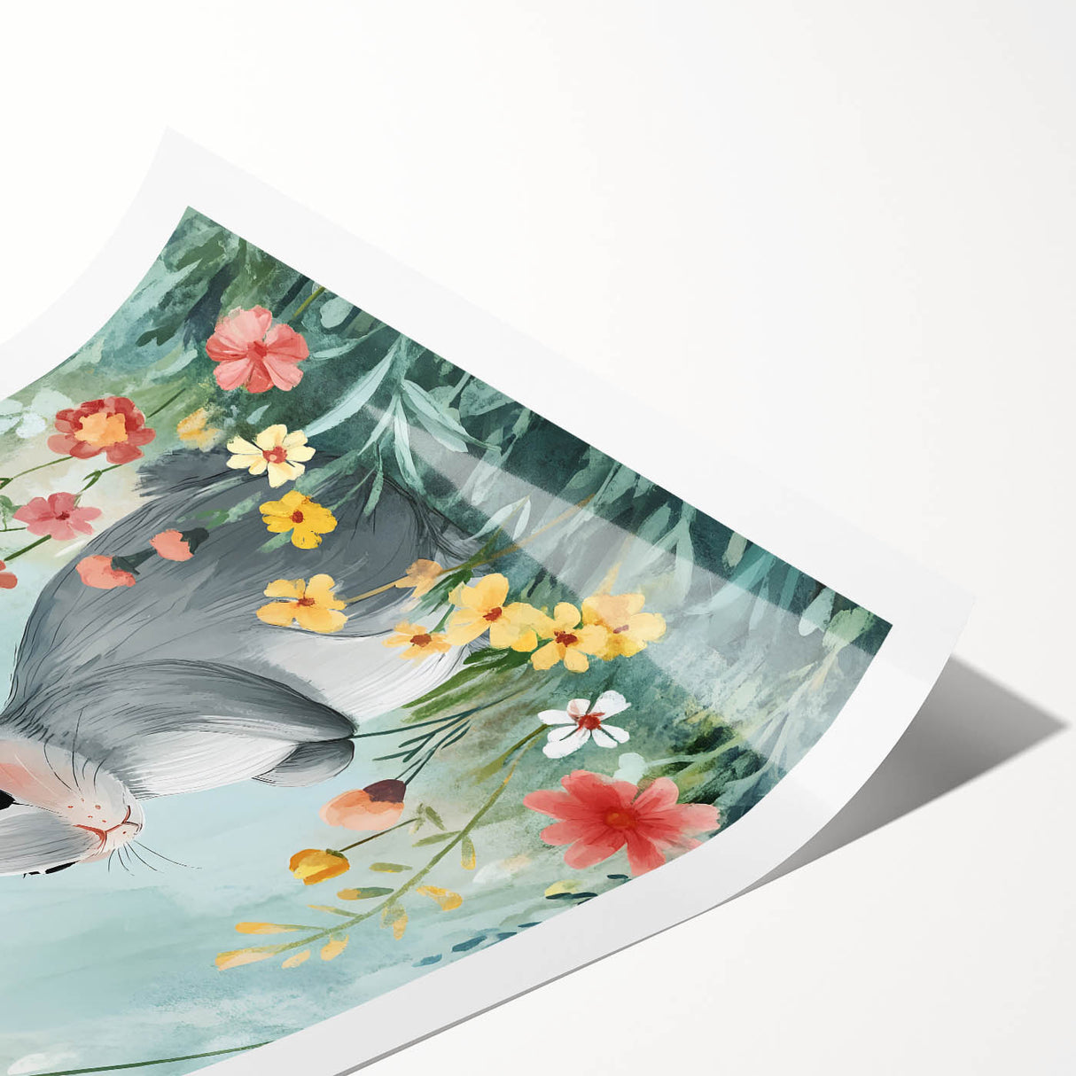 Cute Bunny Nursery Wall Art - Kids Room Art Prints & Decor