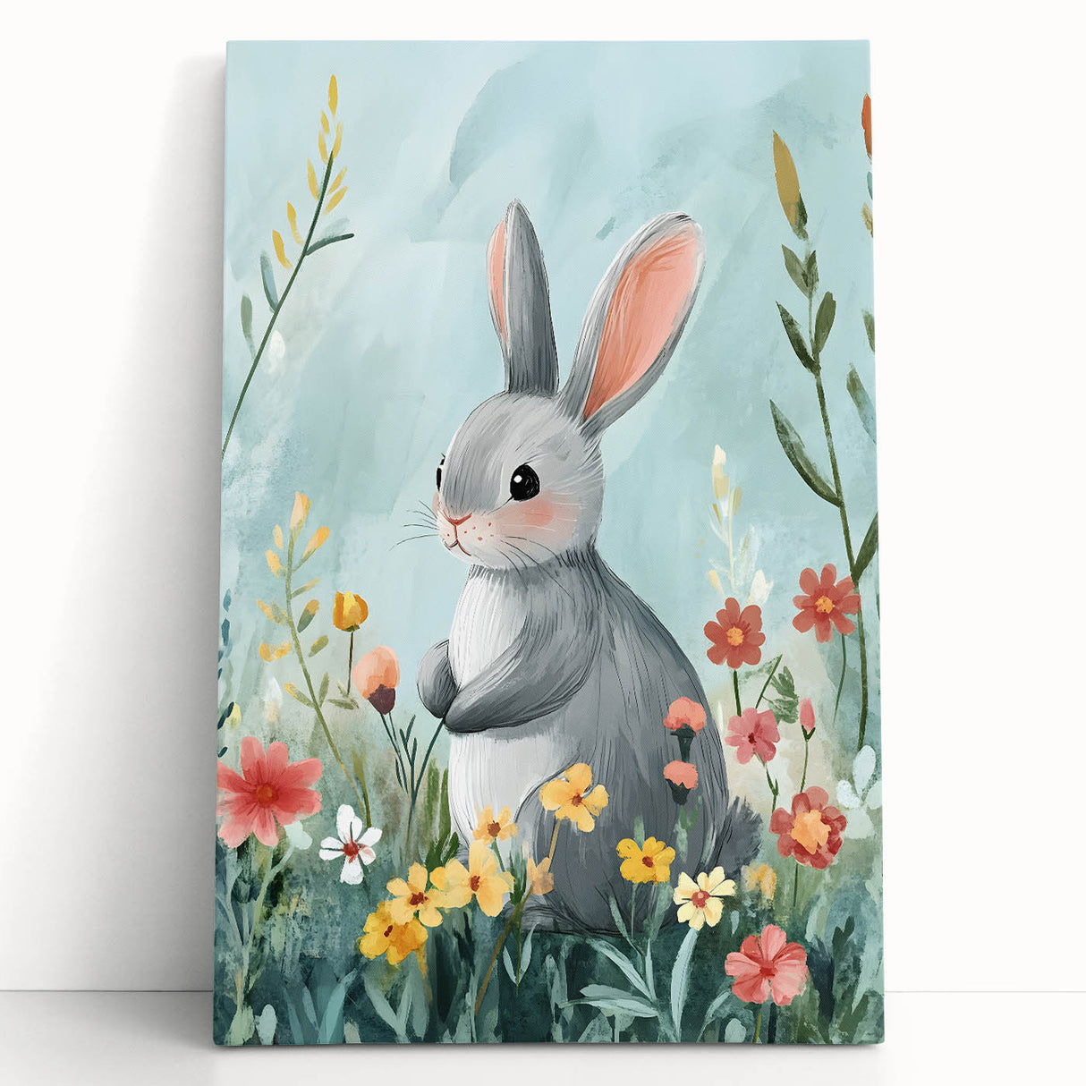 Cute Bunny Nursery Wall Art - Kids Room Art Prints & Decor