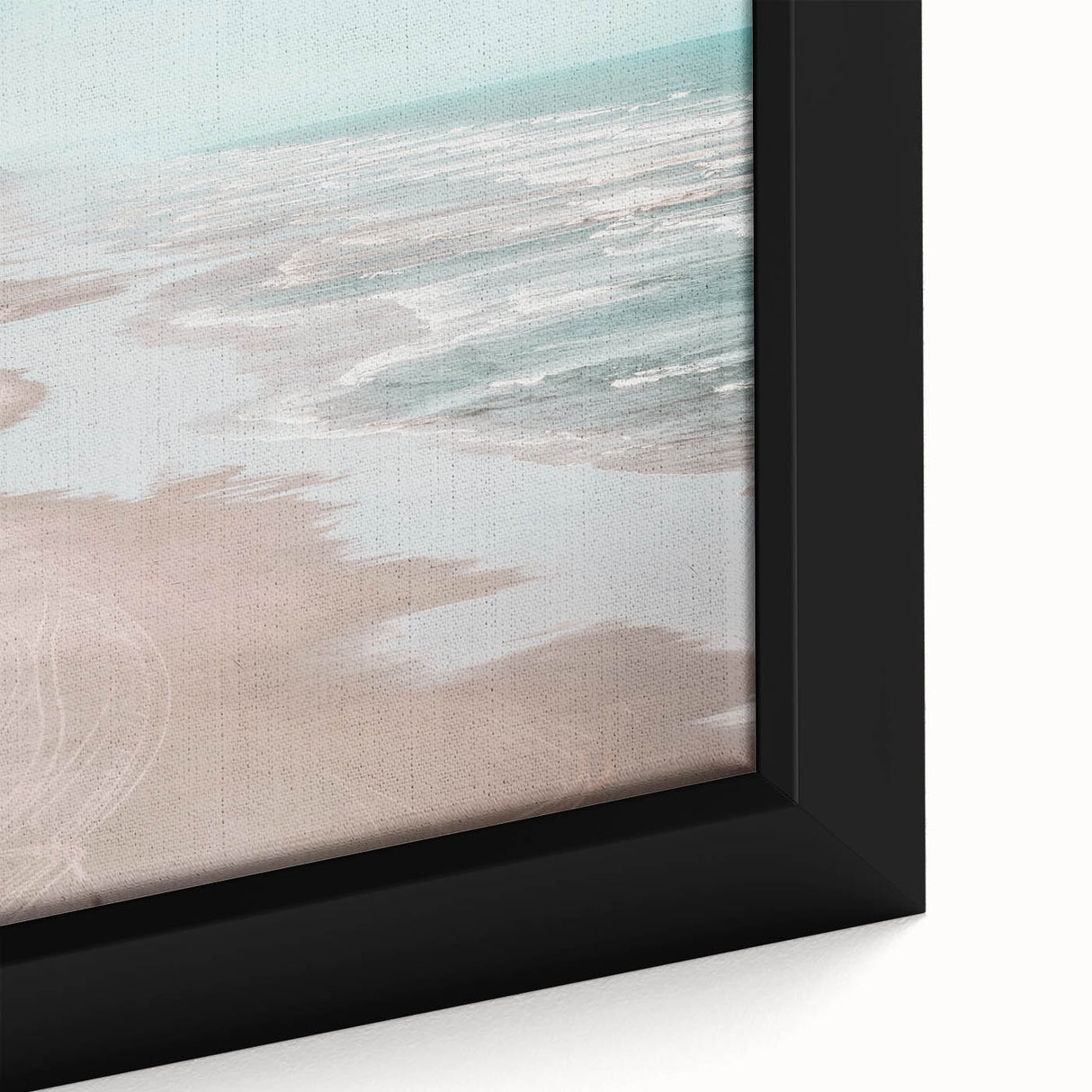 Extra large black wall art featuring a textured, colorful abstract design on a framed canvas, ideal for living room decor.