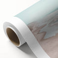 Art deco poster of a summer scene in pastel shades on rolled canvas, ideal for nursery wall art.