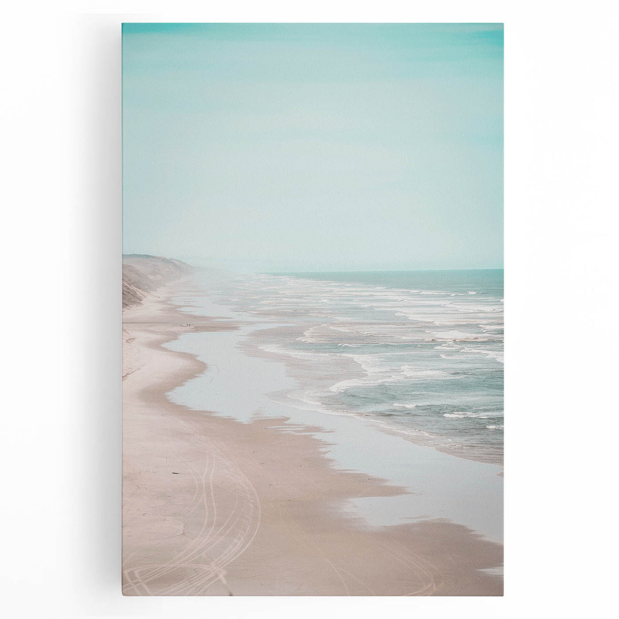 Large black and white canvas print of summer-themed kitchen art, ideal for kitchen wall decor.