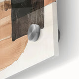 Modern Dining Room Wall Art – Beige & Brown Abstract Canvas Print