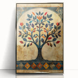 Framed abstract floral wall art in silver frame, showcasing vibrant colors and intricate designs, perfect for modern home decor. Ideal for brightening living spaces.