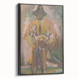 Man Carrying a Deer - Vibrant Expressionist Artwork by Weisz-Kubínčan