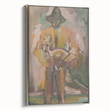 Man Carrying a Deer - Vibrant Expressionist Artwork by Weisz-Kubínčan