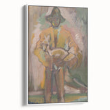 Man Carrying a Deer - Vibrant Expressionist Artwork by Weisz-Kubínčan