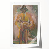 Man Carrying a Deer - Vibrant Expressionist Artwork by Weisz-Kubínčan