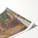 Man Carrying a Deer - Vibrant Expressionist Artwork by Weisz-Kubínčan