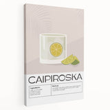 Large stretched canvas featuring a colorful, abstract depiction of various fruits and vegetables, ideal for kitchen wall art.