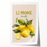 Rolled canvas print featuring an array of colorful fruits in a realistic style, ideal for art wall dining room.