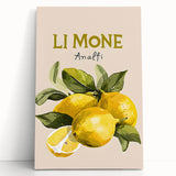 Black and white photo of assorted fruits on a stretched canvas, ideal for kitchen wall art.