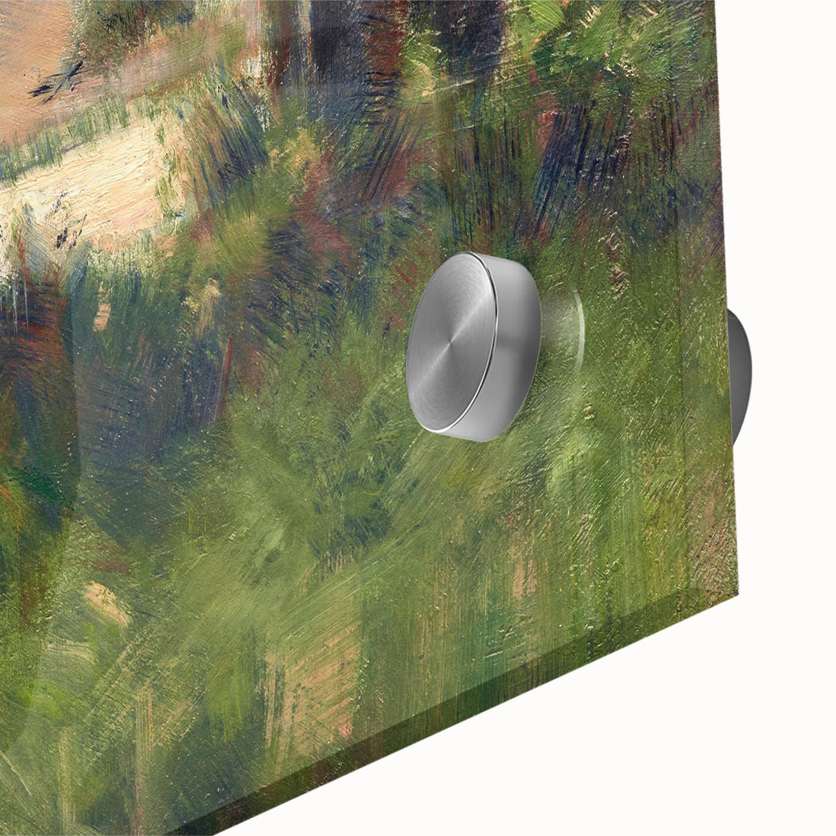 Grassy Riverbank by Seurat: Peaceful Impressionist Landscape Wall Art