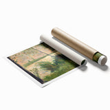 Grassy Riverbank by Seurat: Peaceful Impressionist Landscape Wall Art