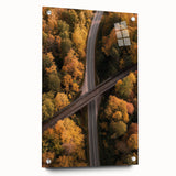 Acrylic landscape bridge model showcasing intricate detailing in a side view, featuring clear glass elements and decorative pins, ideal for modern decor enthusiasts.