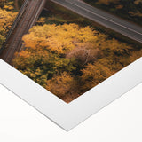 Rolled canvas showcasing a vibrant landscape bridge design, featuring rich colors and intricate patterns, ideal for home decor or art enthusiasts.