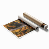 Landscape bridge design printed on high-quality rolled canvas, showcasing intricate details and vibrant colors, securely packaged in a durable tube for easy transport and display. Perfect for home decor enthusiasts seeking unique artwork.