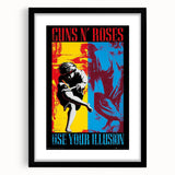 Guns N' Roses Use Your Illusion Retro Wall Art - Vintage Poster