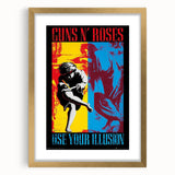 Guns N' Roses Use Your Illusion Retro Wall Art - Vintage Poster