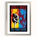 Guns N' Roses Use Your Illusion Retro Wall Art - Vintage Poster