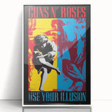 Guns N' Roses Use Your Illusion Retro Wall Art - Vintage Poster