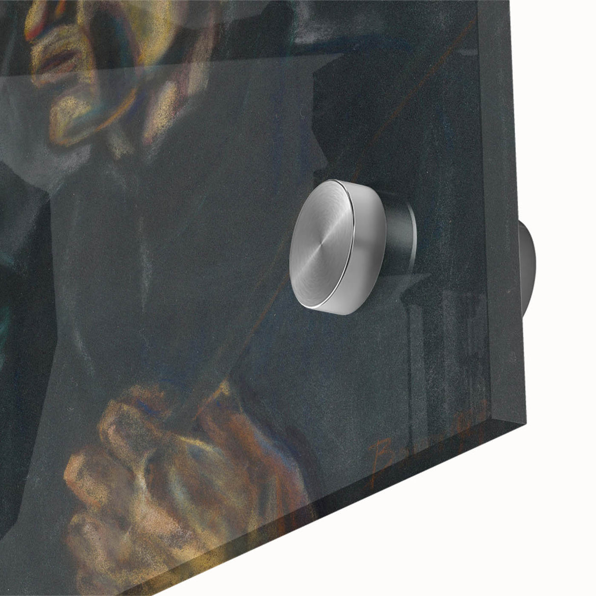 Realism Art Prints - Tramps by Konštantín Bauer Dark Expressive Portrait