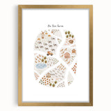Kids Educational Wall Art - Illustrated Farm Life Learning Print