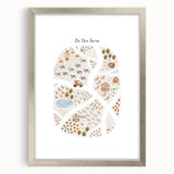 Kids Educational Wall Art - Illustrated Farm Life Learning Print