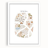 Kids Educational Wall Art - Illustrated Farm Life Learning Print
