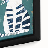 Children's Wall Decor – Quirky Blue Cat Illustration for Kids