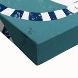 Children's Wall Decor – Quirky Blue Cat Illustration for Kids