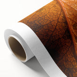 Art deco poster of a fall scene with warm orange and brown tones on rolled canvas, ideal for nursery wall art.