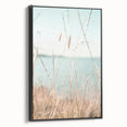 Black and white landscape art painting on framed canvas depicting a serene summer scene, suitable for bedroom decor.
