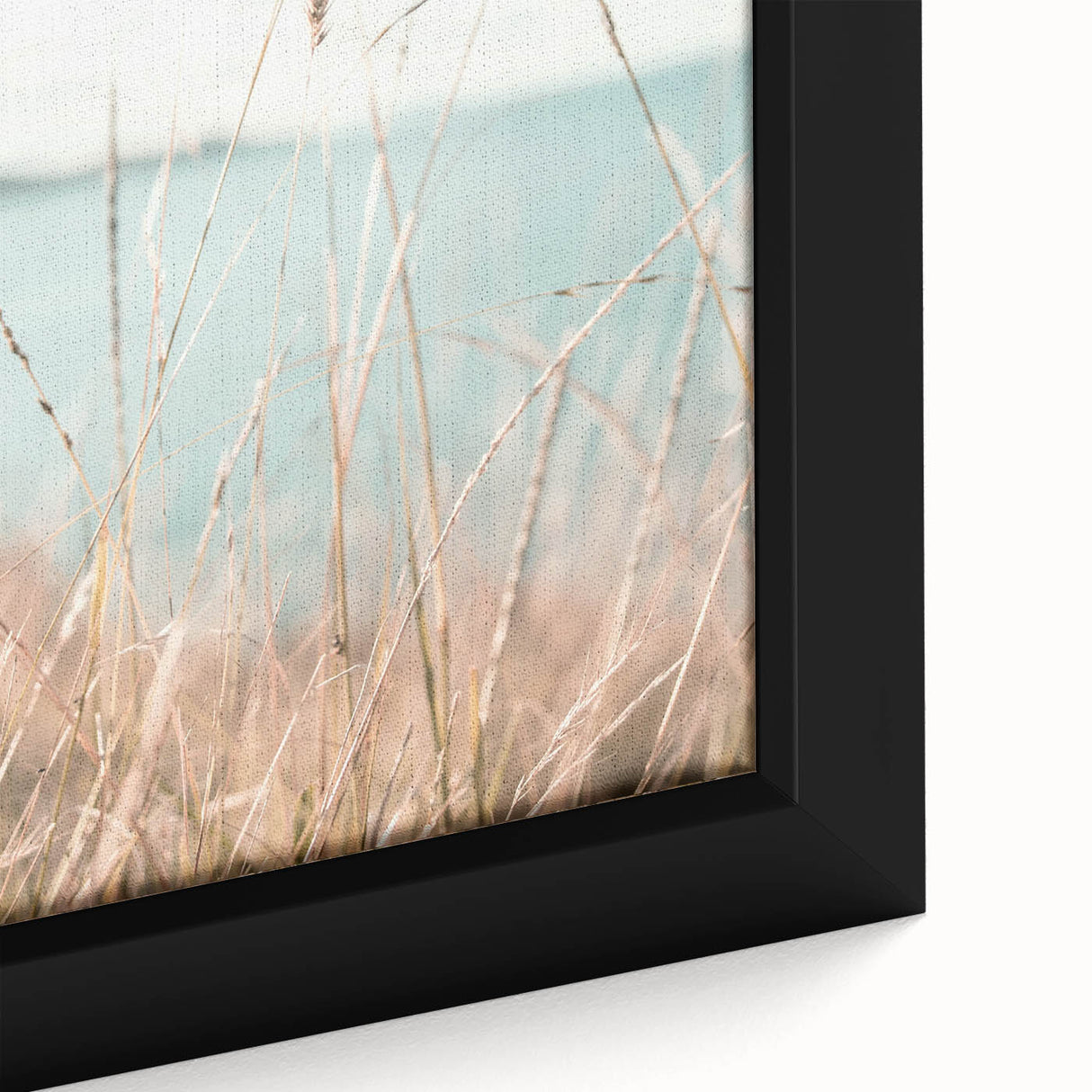 Extra large black wall art on canvas featuring a colorful, textured abstract design, ideal for living room decor.