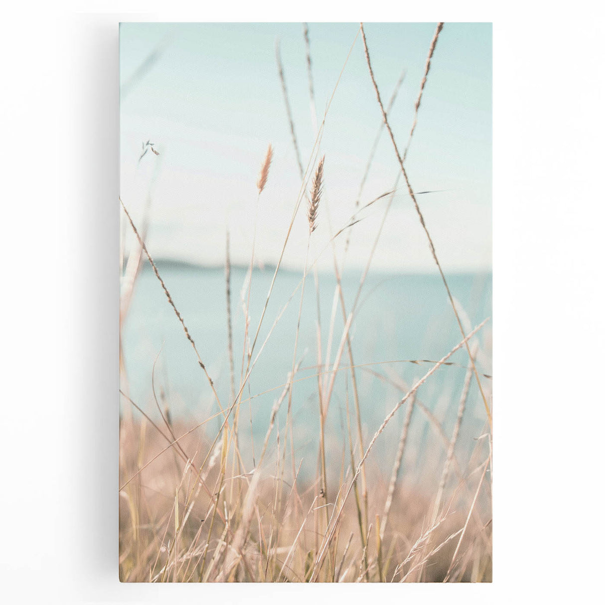 Large black and white stretched canvas featuring a minimalist summer tree design, ideal for kitchen wall art.
