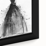 Close-up view of an abstract figurative framed canvas artwork showcasing vibrant colors and intricate details, perfect for modern home decor. This unique piece adds a stylish touch to any living space, highlighting artistic expression and creativity.