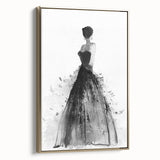 Framed abstract figurative canvas art in gold, showcasing elegant shapes and textures, perfect for modern home decor and art enthusiasts. Ideal for stylish living spaces.