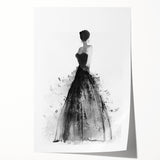 Abstract figurative rolled print showcasing vibrant colors and intricate patterns, perfect for modern decor. Packaged securely in a cardboard tube for delivery.