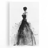 Stretched canvas artwork displaying a vibrant abstract figurative design in bold colors, perfect for modern decor, enhancing any living space with artistic flair.