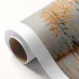 Abstract landscape wall art on rolled canvas, showcasing vibrant colors and dynamic shapes, ideal for modern home decor. Packaged securely in a cardboard tube for safe delivery.