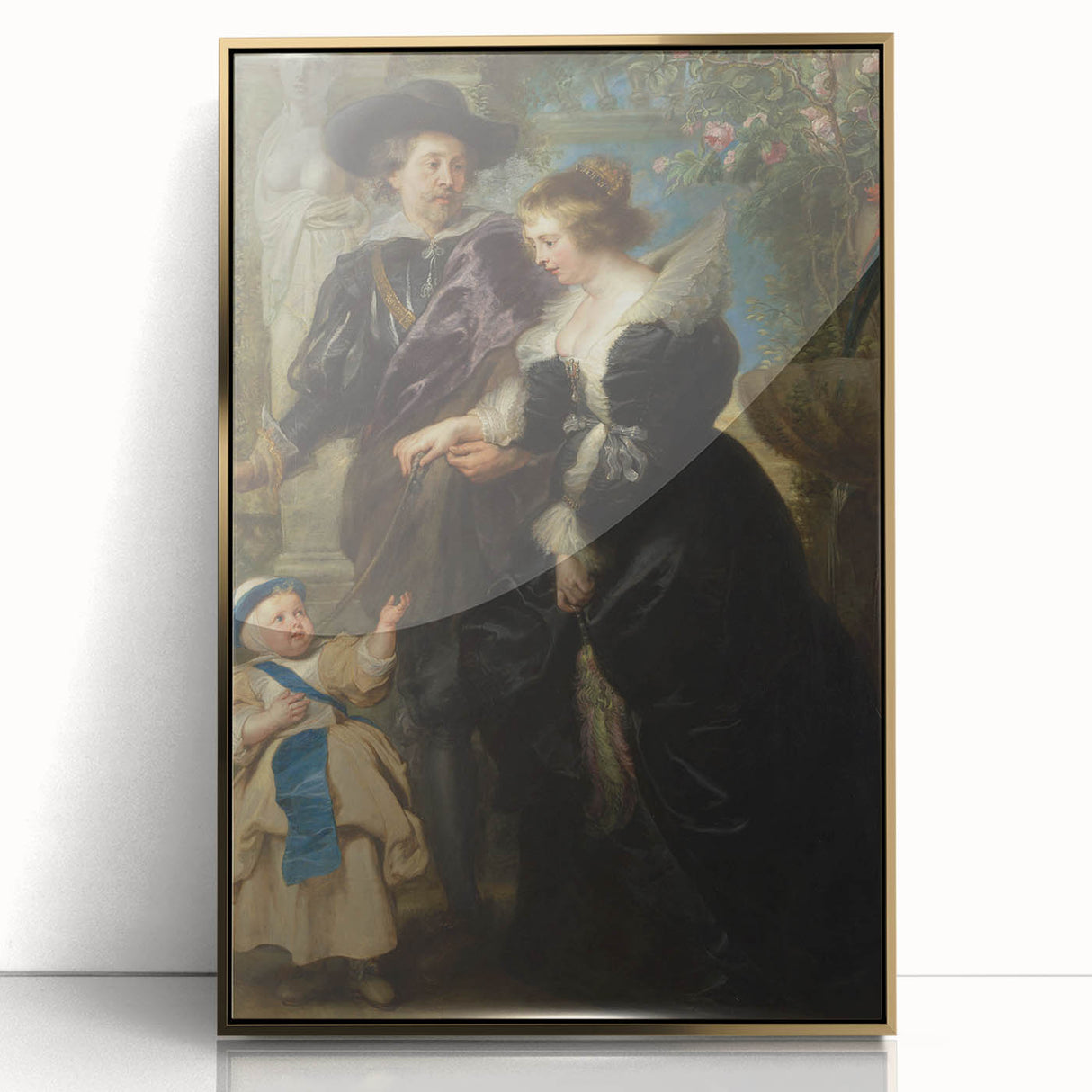 Baroque Portrait of Noble Family with Child - Classic Art Prints