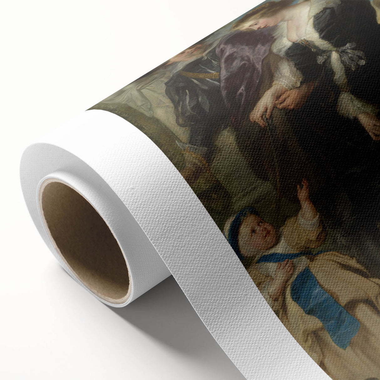 Baroque Portrait of Noble Family with Child - Classic Art Prints