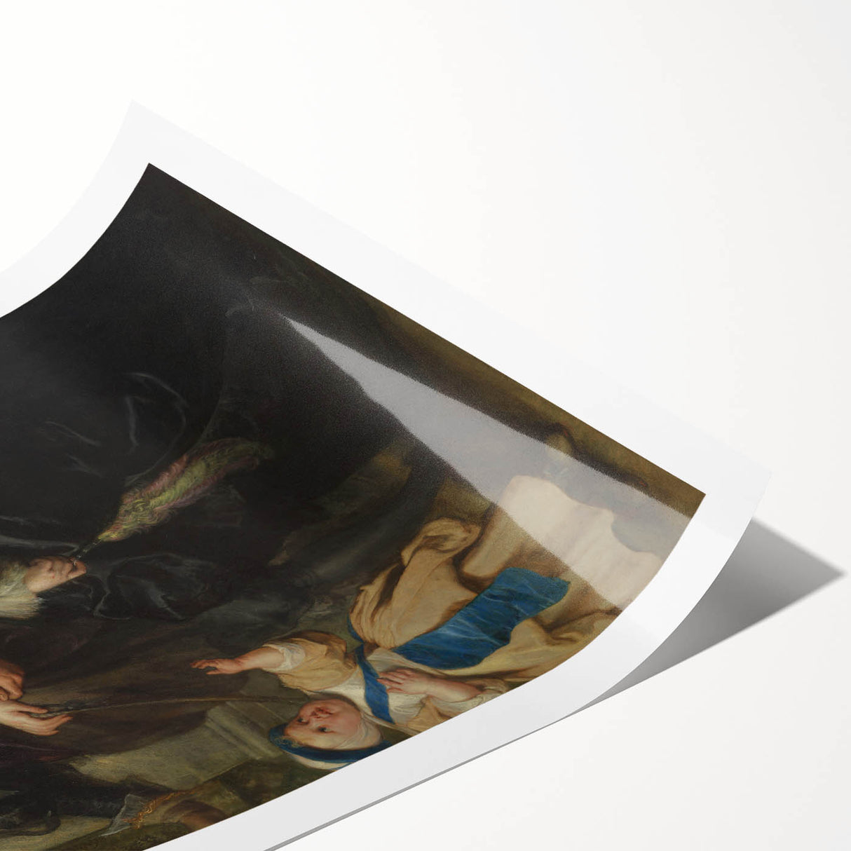 Baroque Portrait of Noble Family with Child - Classic Art Prints