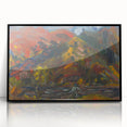 Man on the River Bank - Vibrant Expressionist Landscape Wall Art