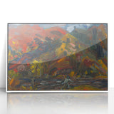 Man on the River Bank - Vibrant Expressionist Landscape Wall Art
