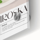 Large abstract wall art with swirling blue and green hues on acrylic glass, ideal for dining room ambiance.