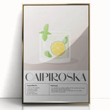 Art deco poster featuring food and drinks motif in gold and black hues on framed acrylic, suitable for modern art wall decor.