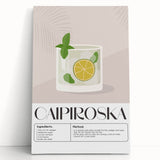 Large black and white stretched canvas featuring assorted kitchen utensils, ideal for kitchen wall art.