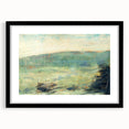 Landscape at Saint-Ouen by Seurat: Soft Impressionist Landscape Wall Art