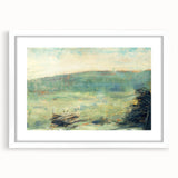 Landscape at Saint-Ouen by Seurat: Soft Impressionist Landscape Wall Art