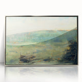 Landscape at Saint-Ouen by Seurat: Soft Impressionist Landscape Wall Art